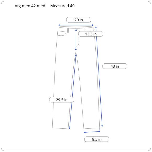 Vintage Y2K Levis 550 Relaxed Jeans 42x30 (40x29.5) Blue 100 Cotton Distress Hem - Picture 7 of 7